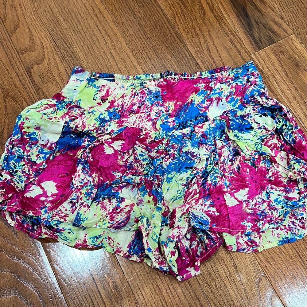 Colorful shorts.